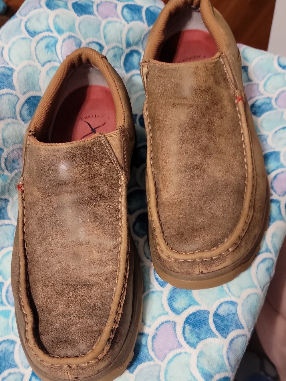 Twisted X Mens Slip on Driving Moc Shoe with Cellstretch Size 12M - Picture 4 of 13